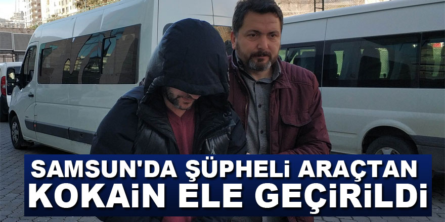 Samsun'da şüpheli araçtan kokain ele geçirildi: 3 gözaltı