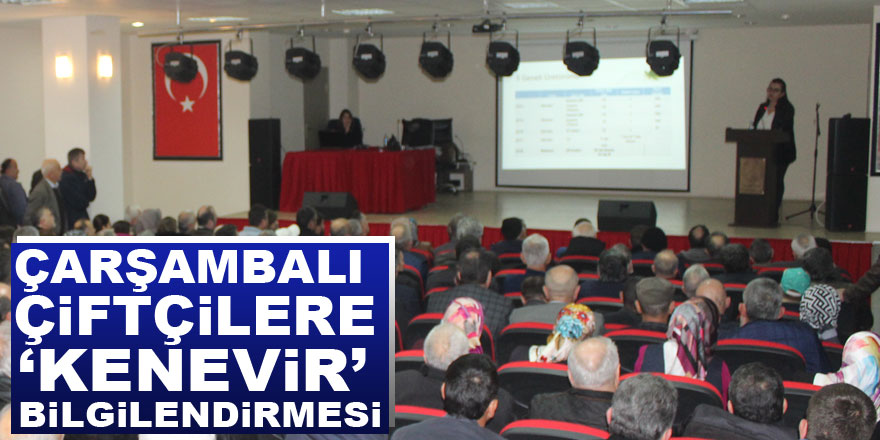 Çarşambalı çiftçilere ‘kenevir’ bilgilendirmesi