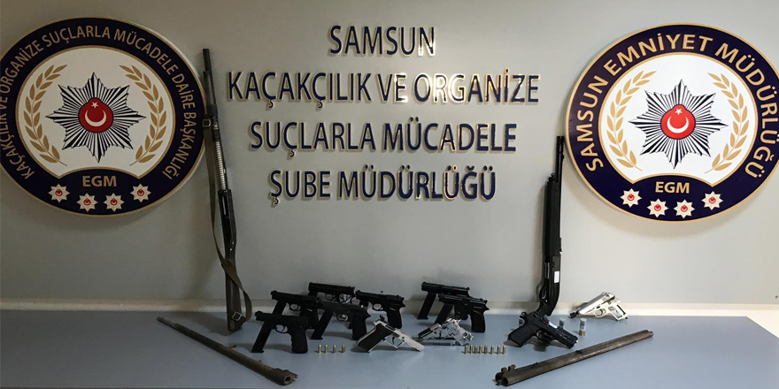 Samsun'da silah kaçakçılığı operasyonu: 4 gözaltı 