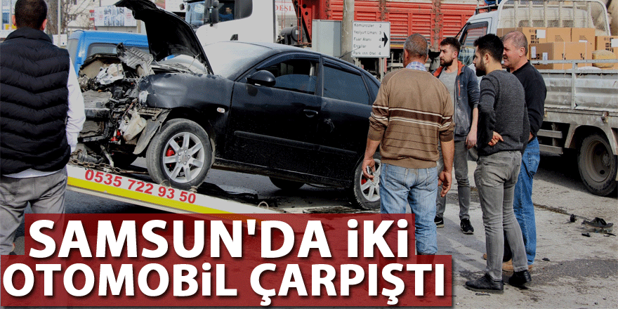 Samsun'da iki otomobil çarpıştı: 4 yaralı