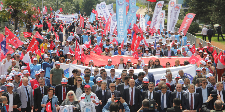 Türkiye Kamu-Sen’den Samsun’da '1 Mayıs' mitingi