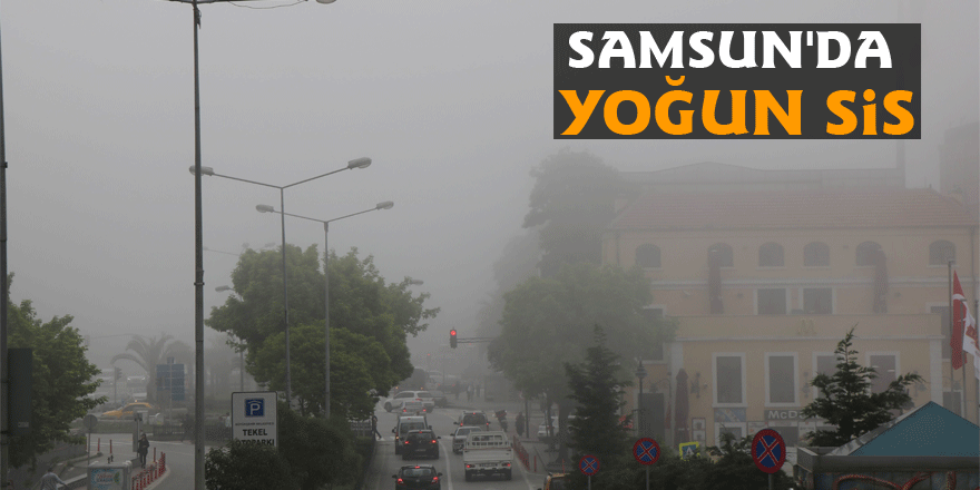 Samsun'da yoğun sis