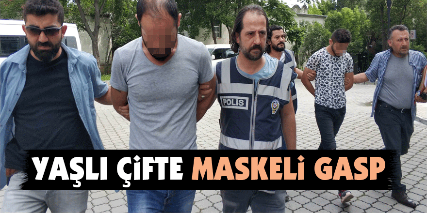 Yaşlı çifte maskeli gasp