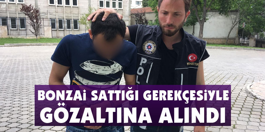 Bonzai sattığı gerekçesiyle gözaltına alındı