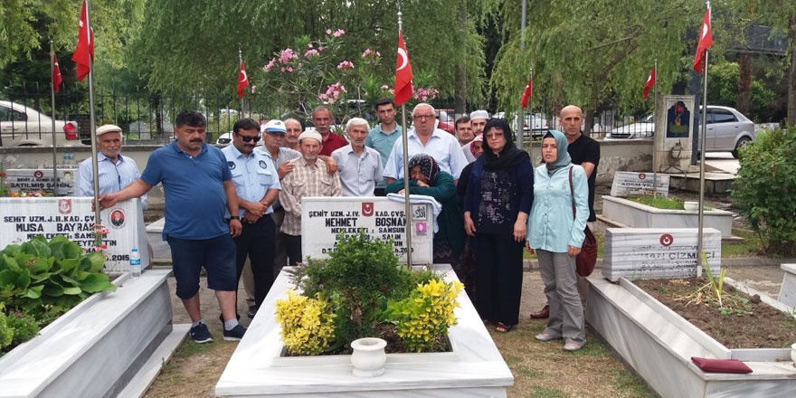 Şehit Mehmet Boşnak kabri başında anıldı   