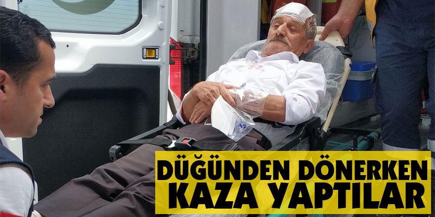 Düğünden dönerken kaza yaptılar: 16 yaralı