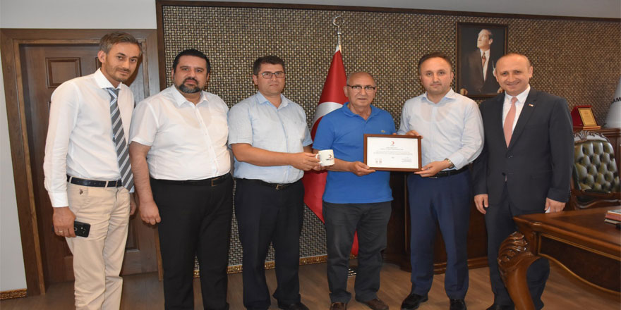 Kızılay'dan Samsun Milli Eğitim Müdürlüğüne kan bağışı teşekkürü 
