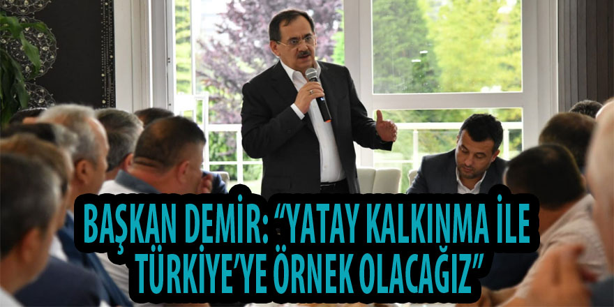 Başkan Demir: “Yatay kalkınma ile Türkiye’ye örnek olacağız” 
