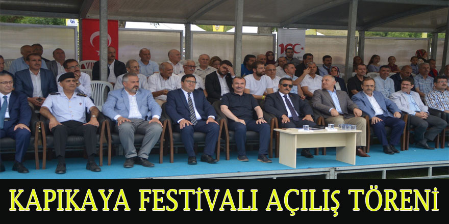 Kapıkaya Festivali açılış töreni 