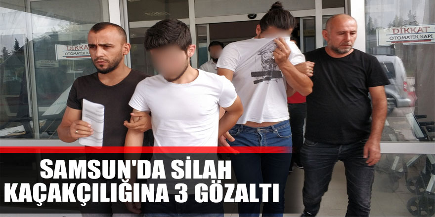 Samsun'da silah kaçakçılığına 3 gözaltı 