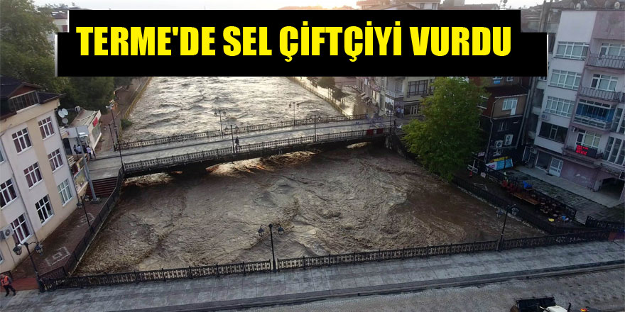 Terme'de sel çiftçiyi vurdu 