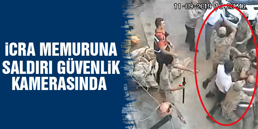 Samsun'da icra memuruna saldırının güvenlik kamerası görüntüsü ortaya çıktı