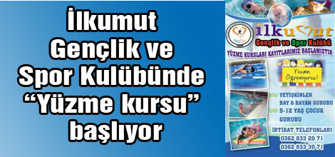 İlkumut Gençlik ve Spor Kulübünde “Yüzme kursu” başlıyor