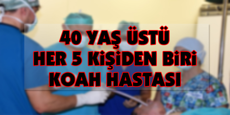 Türkiye'de 40 yaş üstü her 5 kişiden biri KOAH hastası