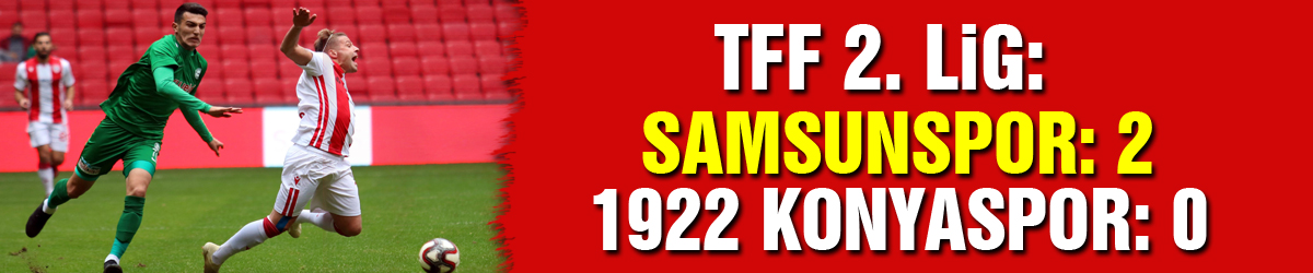 TFF 2. Lig: Samsunspor: 2 - 1922 Konyaspor: 0