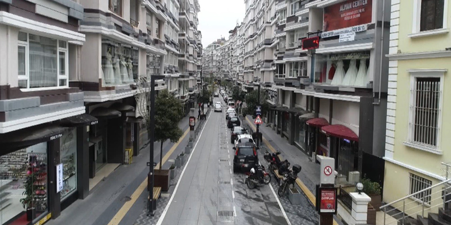 Samsun’da vatandaşlar çağrıya uydu, boş sokaklar havadan görüntülendi