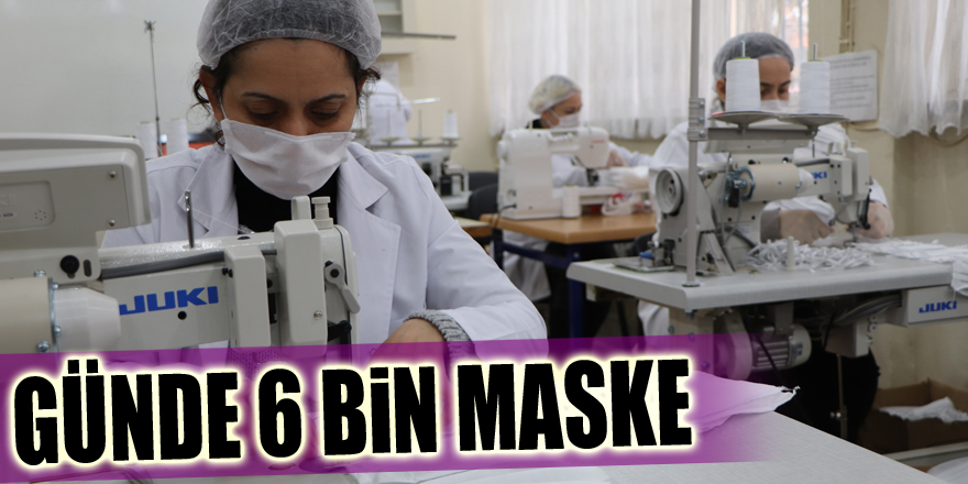 Maske fabrikası gibi lise: Günde 6 bin maske üretecek