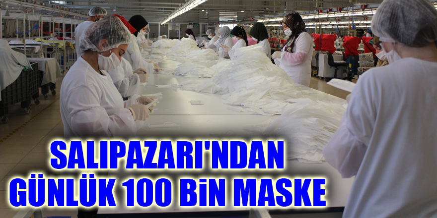 Salıpazarı'ndan günlük 100 bin maske