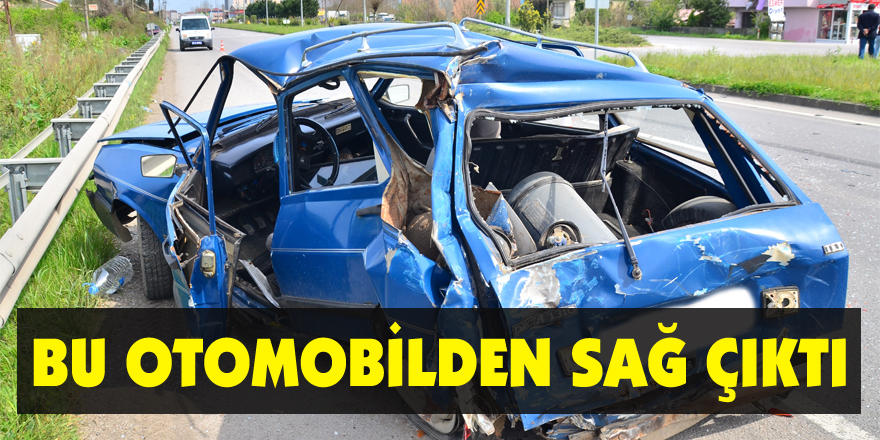 Bu otomobilden sağ çıktı