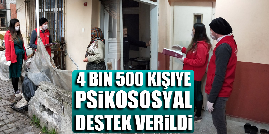 Samsun’da 4 bin 500 kişiye psikososyal destek verildi