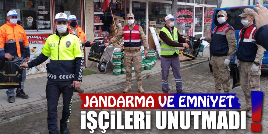 JANDARMA VE EMNİYET İŞÇİLERİ UNUTMADI