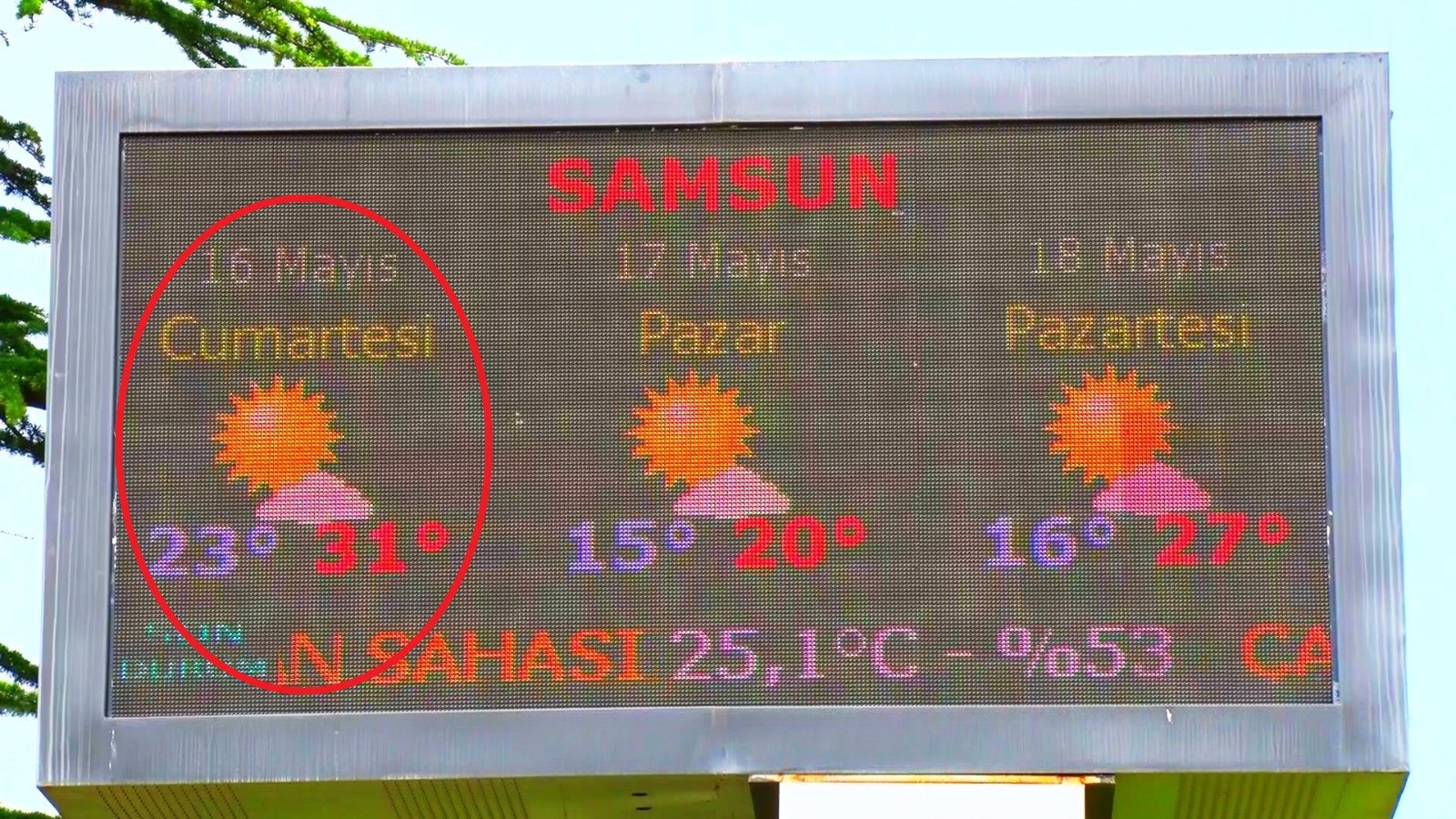 Samsun’da kısıtlama günlerinde Afrika sıcakları 