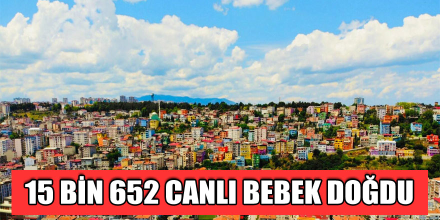 2019 yılında Samsun'da 15 bin 652 canlı bebek doğdu