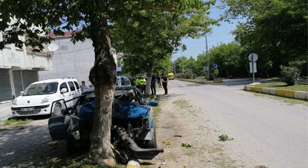 Alaçam'da trafik kazası: 1 yaralı