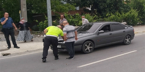 Samsun'da otomobilin çarptığı çocuk ağır yaralandı