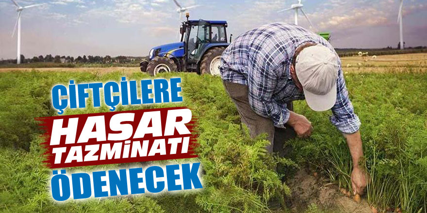 Çiftçilere hasar tazminatı ödenecek