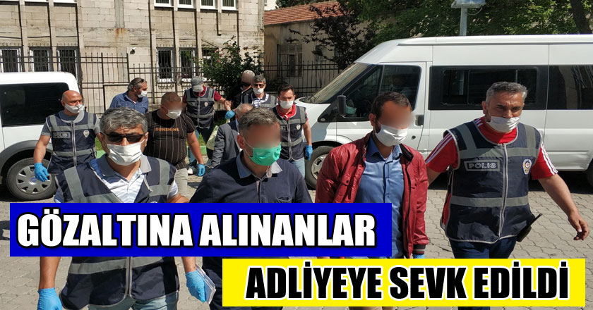 Samsun'da gözaltına alınan aranan şahıslar adliyeye sevk edildi