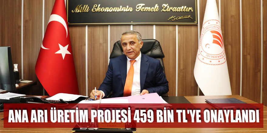 Ana Arı Üretim Projesi 459 bin TL'ye onaylandı