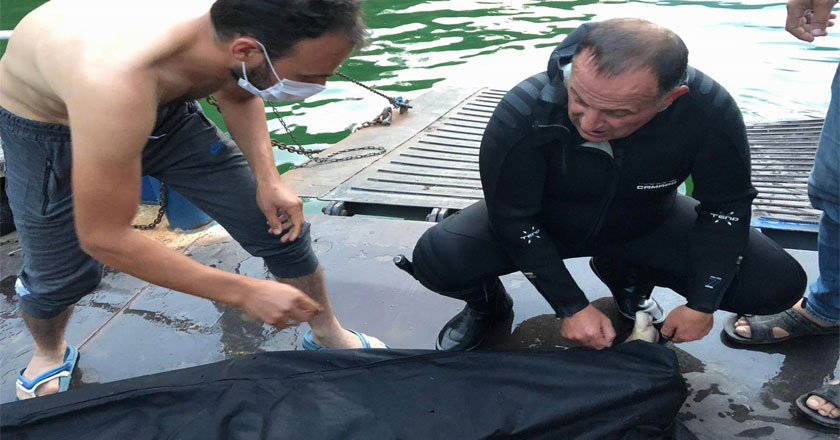 Barajda kaybolan gencin cesedini Samsun itfaiyesi çıkardı