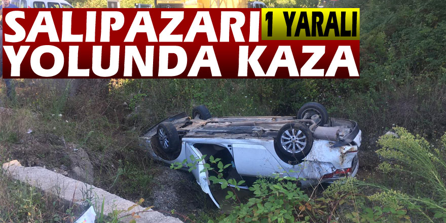 SALIPAZARI YOLUNDA KAZA:1 YARALI