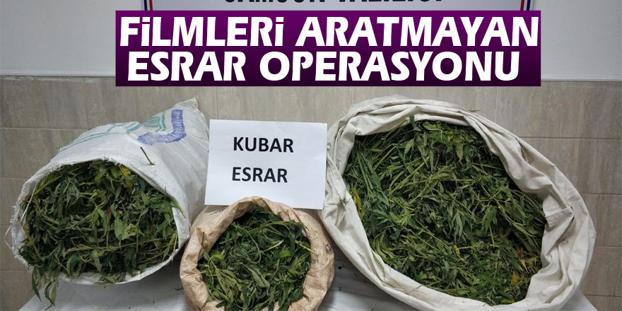 Jandarmadan filmleri aratmayan esrar operasyonu