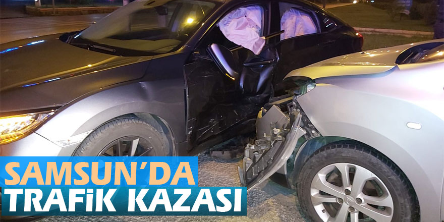 Samsun’da trafik kazası: 2 yaralı