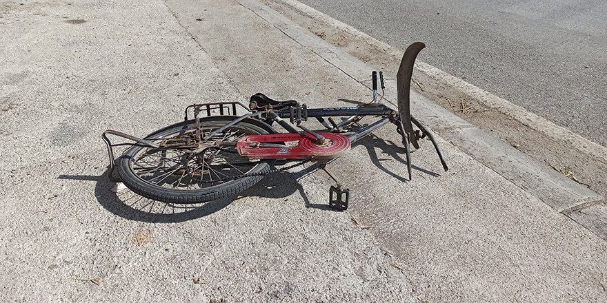Otomobilin çarptığı bisikletli yaralandı   