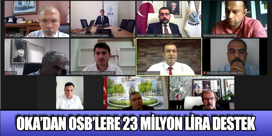 OKA’dan OSB’lere 23 milyon lira destek