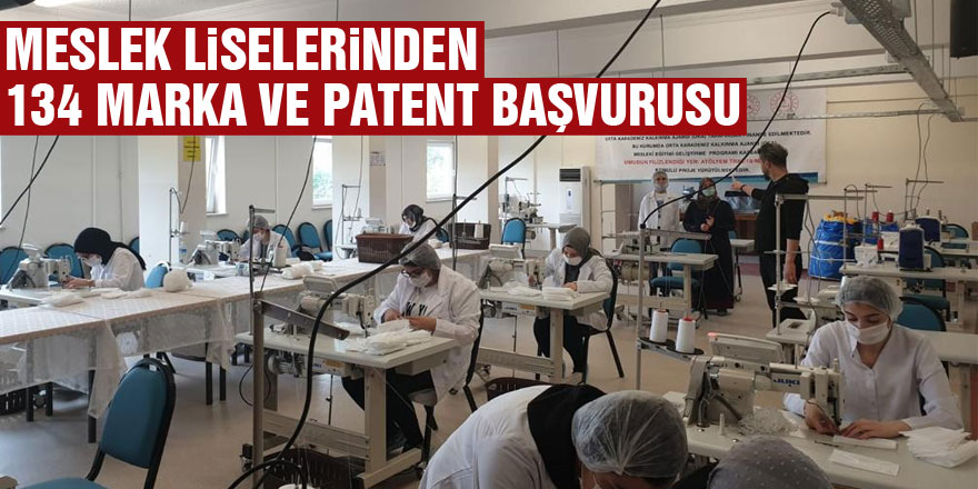 Samsun’da meslek liselerinden 134 marka ve patent başvurusu