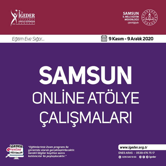 4 bin 550 öğretmene online atölye çalışması