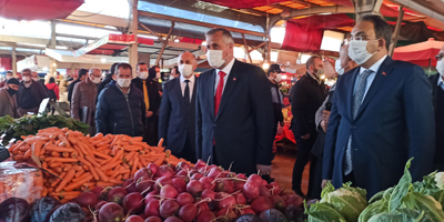 Bafra'da korona virüs denetimi