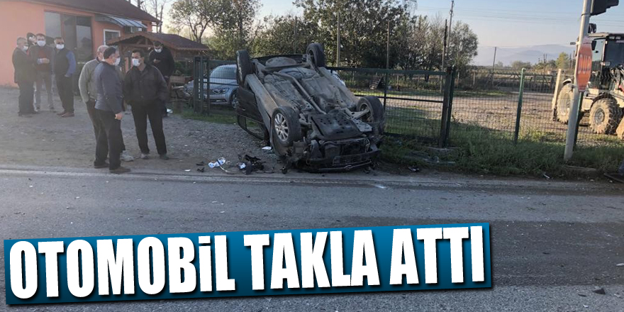 Otomobil takla attı: 2 yaralı