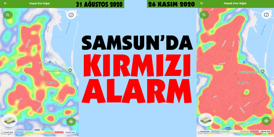 Samsun'da ‘kırmızı’ alarm