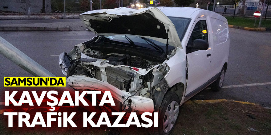 Samsun'da kavşakta trafik kazası: 3 yaralı