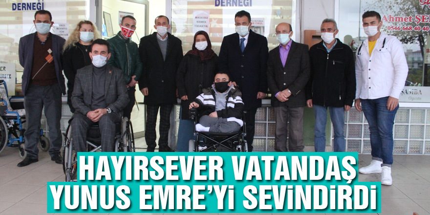 Hayırsever Vatandaş, Yunus Emre’yi sevindirdi