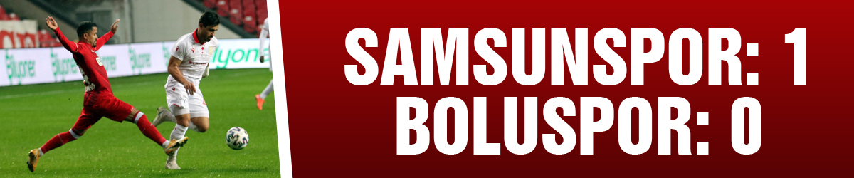 TFF 1. Lig: Samsunspor: 1 - Boluspor: 0