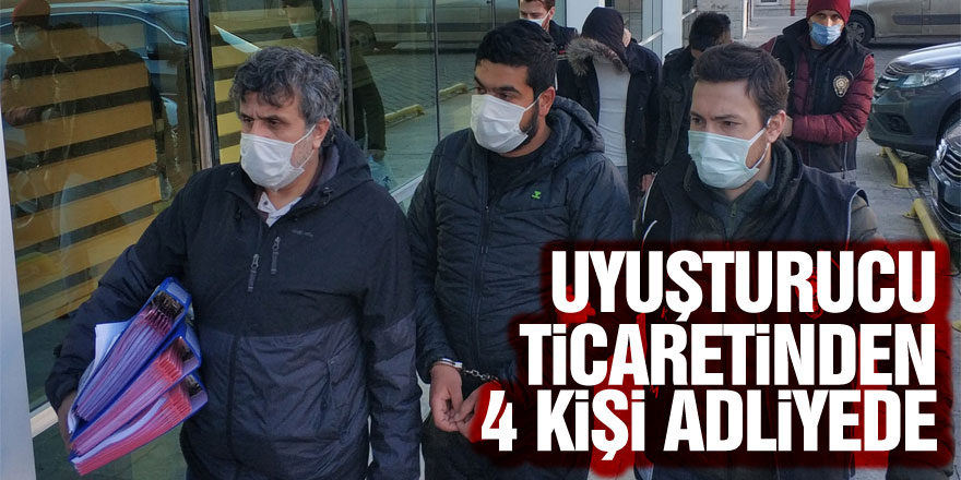 Samsun'da uyuşturucu ticaretinden 4 kişi adliyeye sevk edildi