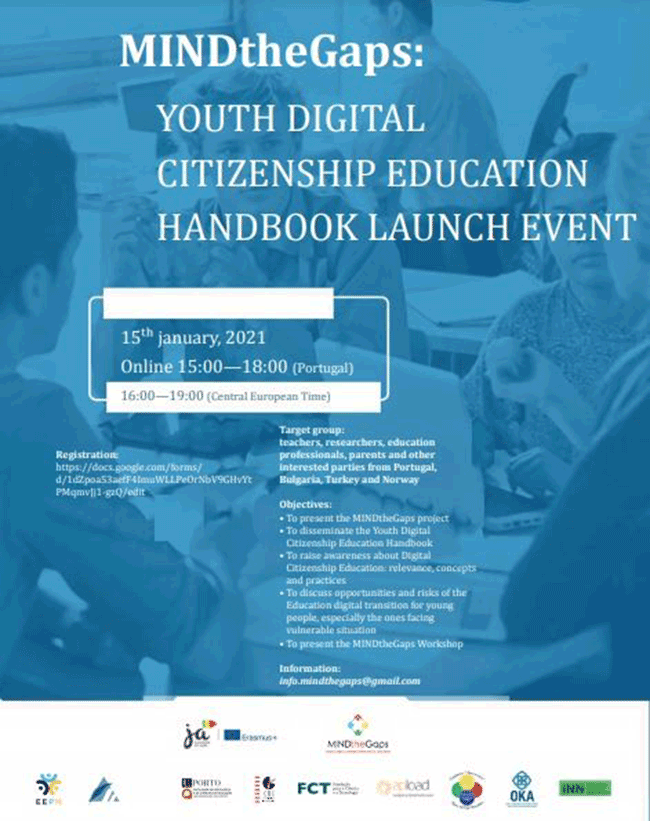“Gençlik Dijital Vatandaşlık Eğitimi El Kitabı”nın tanıtımı yapılacak