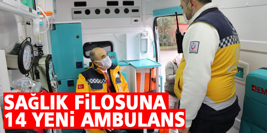 Samsun'un sağlık filosuna 14 yeni ambulans