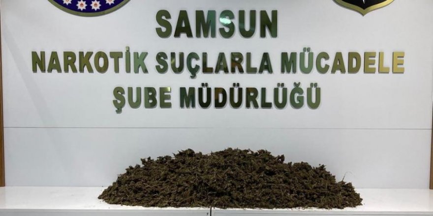 Samsun'da 12 kilo 350 gram esrar ele geçirildi: 2'si kadın 3 gözaltı